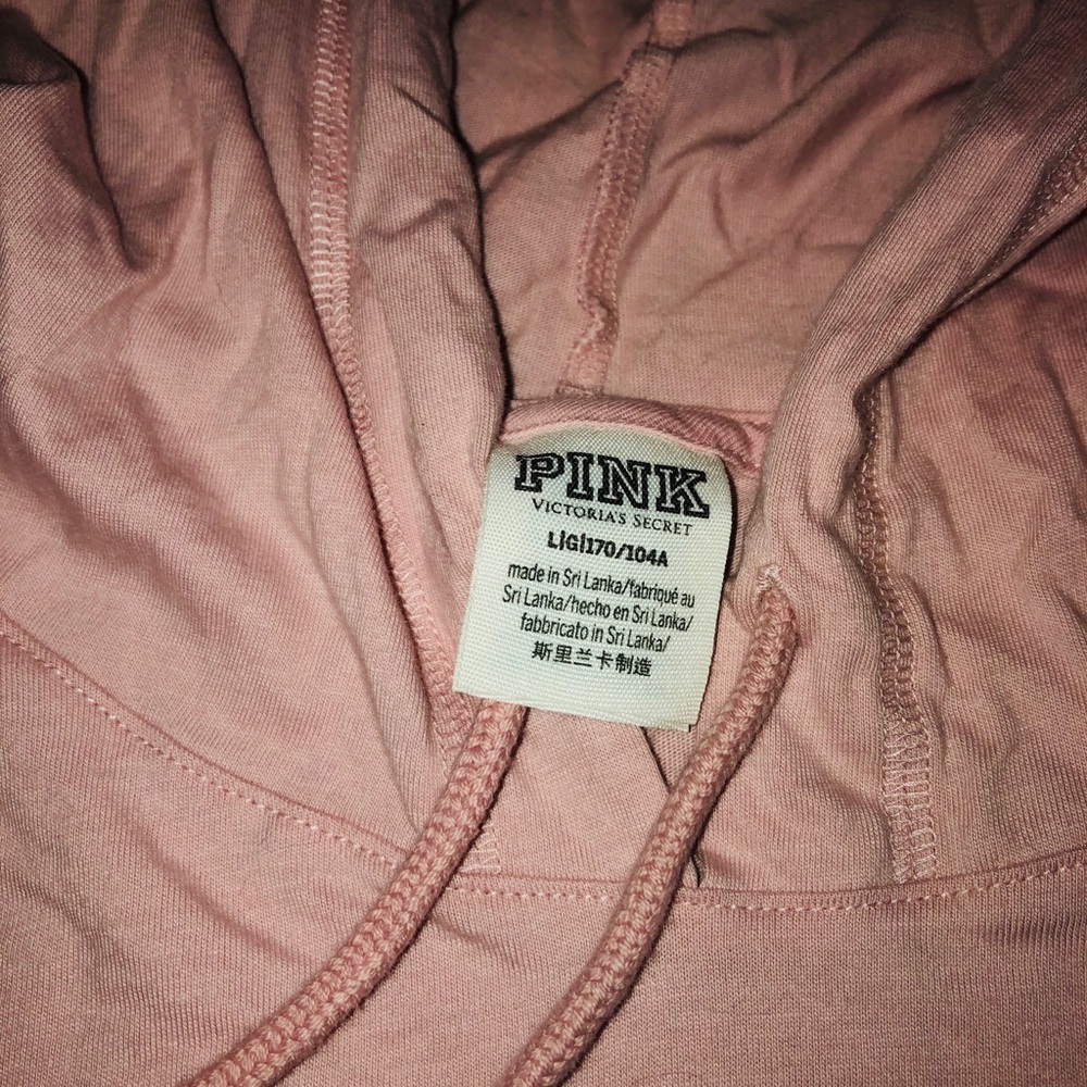 VS Pink check hooded long sleeve - Picture 3 of 4